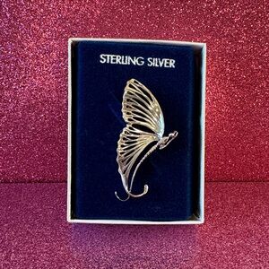 Sterling Silver Butterfly Brooch